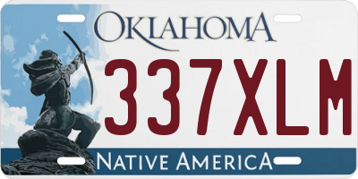 OK license plate 337XLM