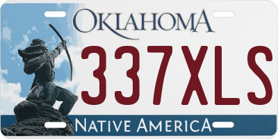 OK license plate 337XLS