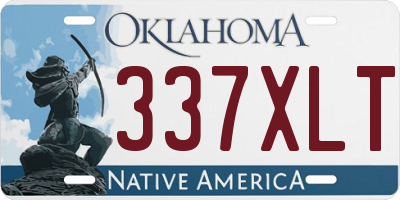 OK license plate 337XLT
