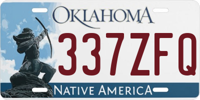 OK license plate 337ZFQ