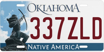 OK license plate 337ZLD