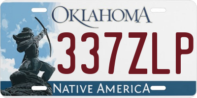 OK license plate 337ZLP