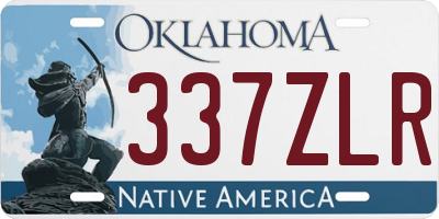 OK license plate 337ZLR