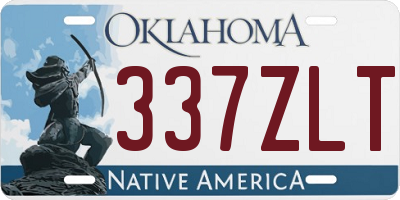 OK license plate 337ZLT