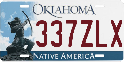 OK license plate 337ZLX
