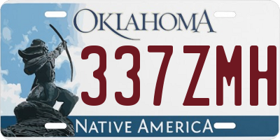 OK license plate 337ZMH