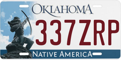 OK license plate 337ZRP