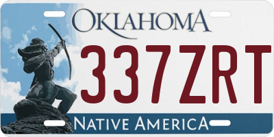 OK license plate 337ZRT