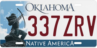 OK license plate 337ZRV