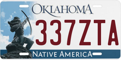 OK license plate 337ZTA