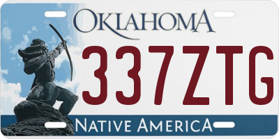 OK license plate 337ZTG