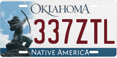 OK license plate 337ZTL