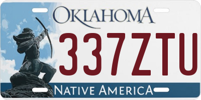 OK license plate 337ZTU