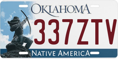 OK license plate 337ZTV