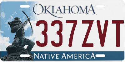 OK license plate 337ZVT
