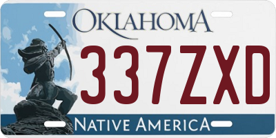 OK license plate 337ZXD