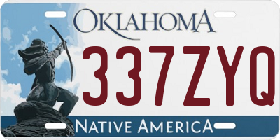 OK license plate 337ZYQ