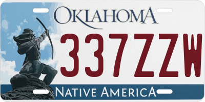 OK license plate 337ZZW