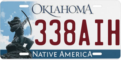 OK license plate 338AIH