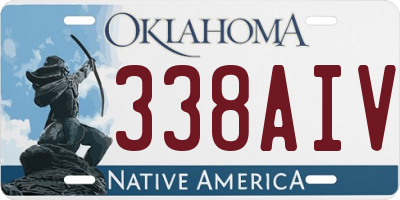 OK license plate 338AIV