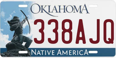 OK license plate 338AJQ