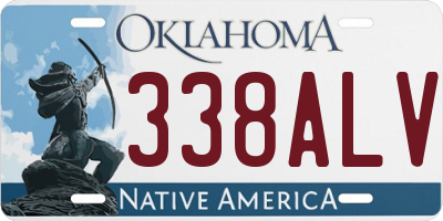 OK license plate 338ALV