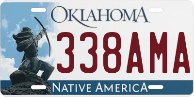 OK license plate 338AMA