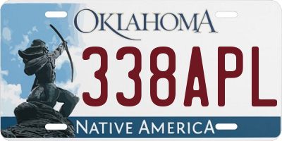 OK license plate 338APL