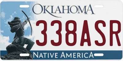 OK license plate 338ASR