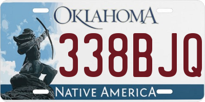 OK license plate 338BJQ