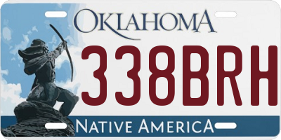 OK license plate 338BRH