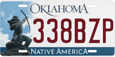 OK license plate 338BZP