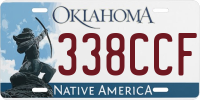 OK license plate 338CCF