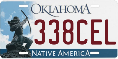 OK license plate 338CEL