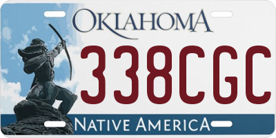 OK license plate 338CGC