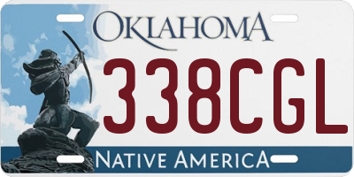 OK license plate 338CGL