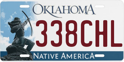 OK license plate 338CHL