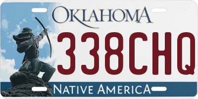 OK license plate 338CHQ