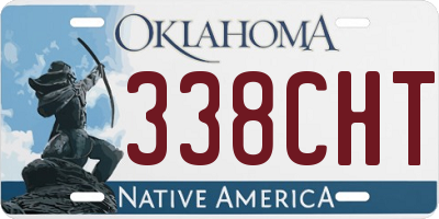 OK license plate 338CHT