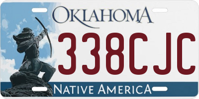 OK license plate 338CJC
