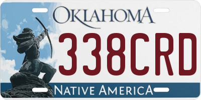 OK license plate 338CRD