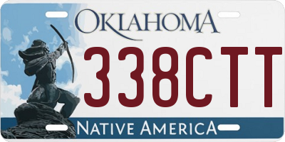 OK license plate 338CTT