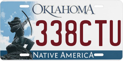 OK license plate 338CTU