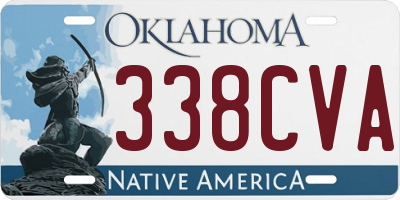 OK license plate 338CVA