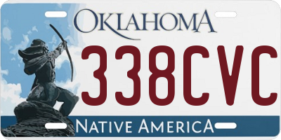 OK license plate 338CVC