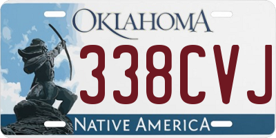 OK license plate 338CVJ