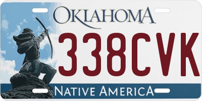 OK license plate 338CVK
