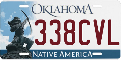 OK license plate 338CVL