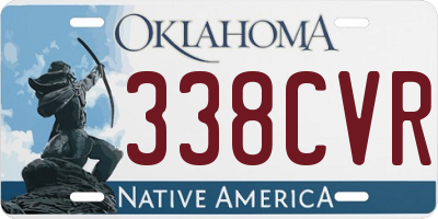OK license plate 338CVR