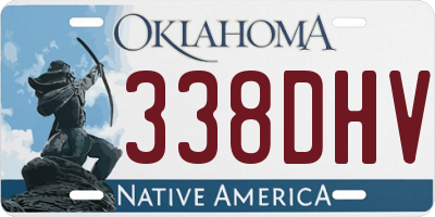OK license plate 338DHV
